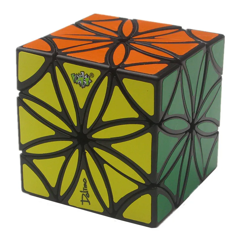 

Lanlan Flower Copter Cube Black Twelve Shaft Flower Petals Helicopter Cubo Magico Speed Magic Cube Puzzle Toys For Children