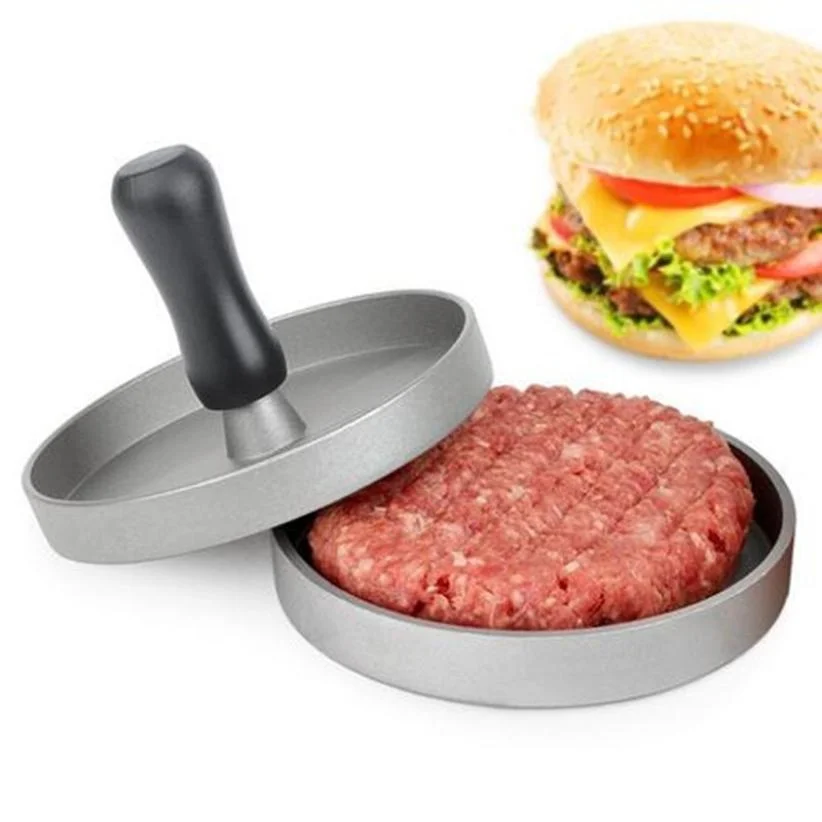 Newcomdigi Гамбургер производитель гамбургер мясо пресс кухонная посуда Кухня Обеденный Бар инструменты для приготовления пищи - Цвет: Черный