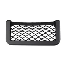 Cor preta 150x80mm Mini Suporte Do Telefone Universal Lado Do Assento de Carro de Volta Saco De Armazenamento Net Bolso Organizador Nova chegada