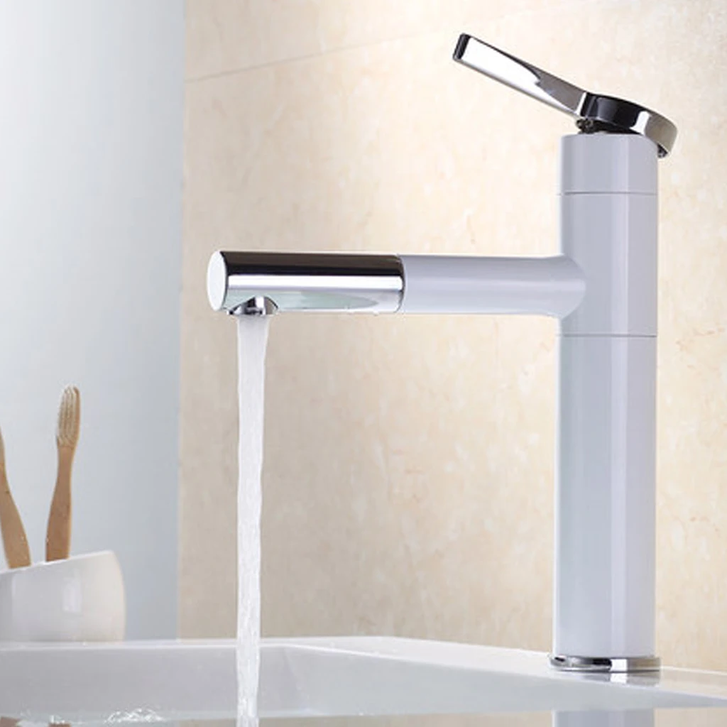

Basin Mixer Tap 360 Degree Rotate Type Basin Faucet Modern Kitchen Mixer Tap Bathroom Faucets Single Hand Bathroom Deck Mounted