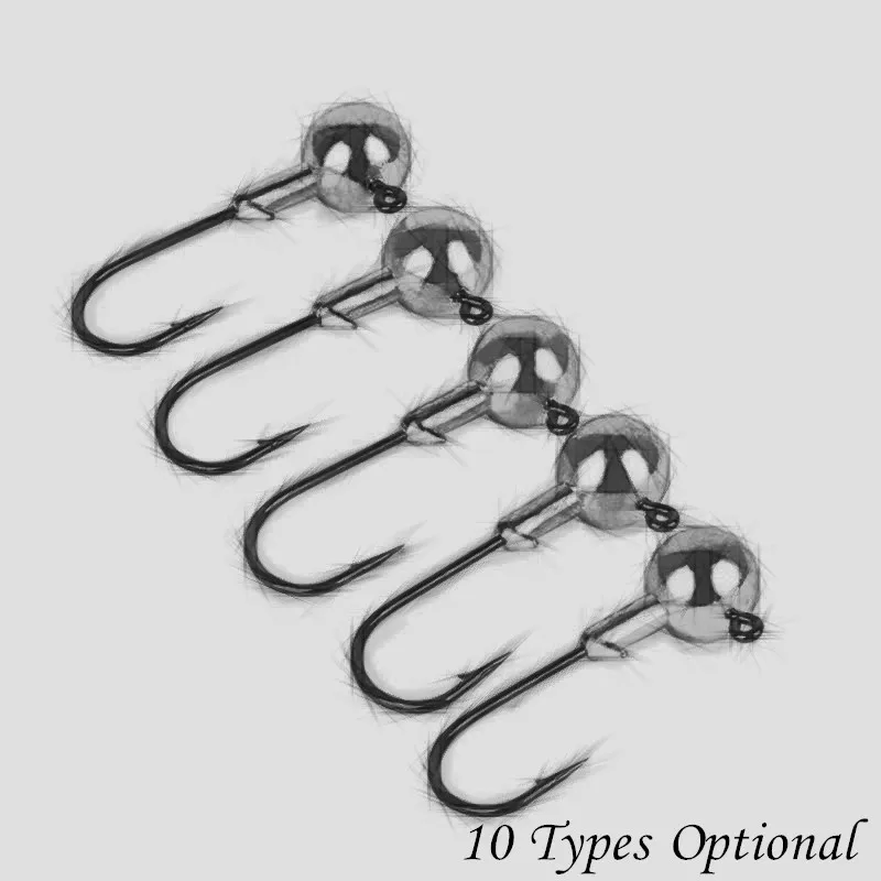 

Mini Lead Ball Sharp Hook Strengthen Fish Tackle Bait Lure Float Round Ball Head Gamakatsu Jigging Hook Fishing Accessory