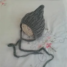 Шапочка для новорожденного, классический детский чепчик, шапочка для новорожденного, синяя, реквизит для фотосессии detskaya shapka