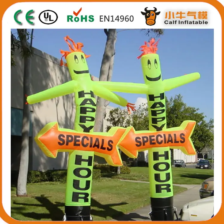 Free shipping 18ft 5.5m 45cm tube cheap customized inflatable air dancer sky man for sale