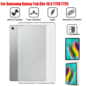 

For Samsung Galaxy Tab S5e 10.5 T720 T725 Tab A 10.1 2019 SM-T510/515 TPU Gel Silicone Case Cover Shell Shockproof Coque A50