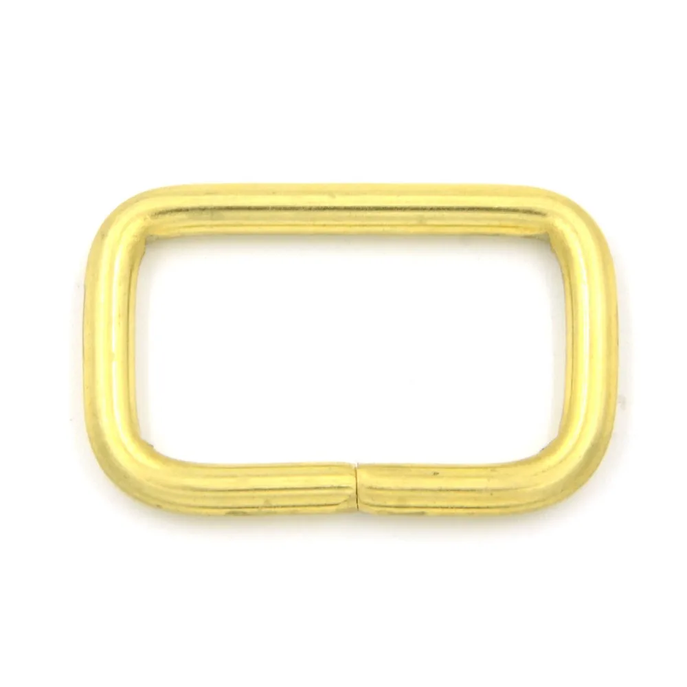 

5pcs 35mm Brass Rectangle Rings Buckles Belt Webbing Ribbon Vintage DIY Metal