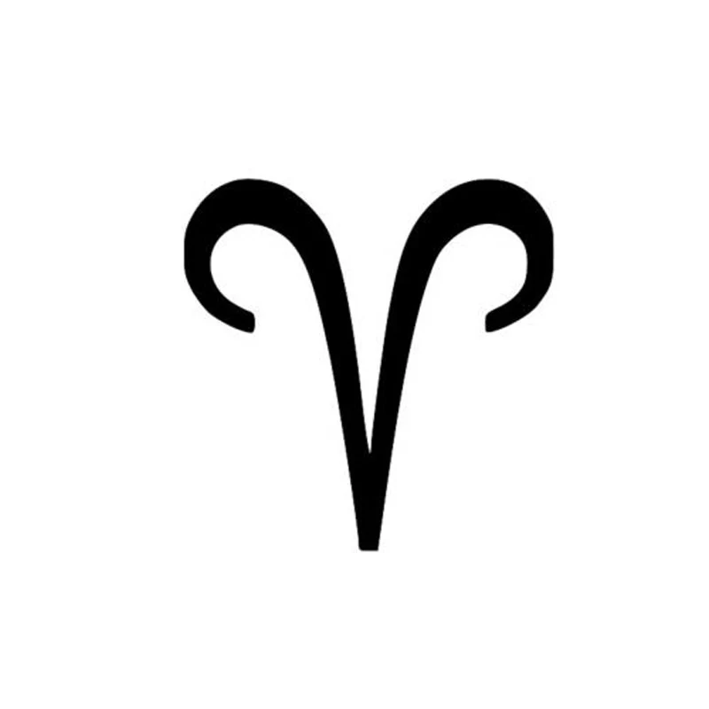 

14.5cm*14.6cm Aries Logo Fashion Decor Car Styling Vinyl Car Sticker Black/Silver S3-5658