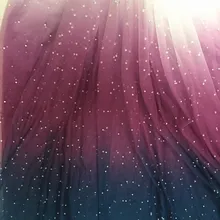 Новинка года; модная сетчатая ткань с градиентом; мягкая фатиновая юбка-американка с жемчугом; бальное платье с вуалью; пачка из полиэфирной газовой ткани