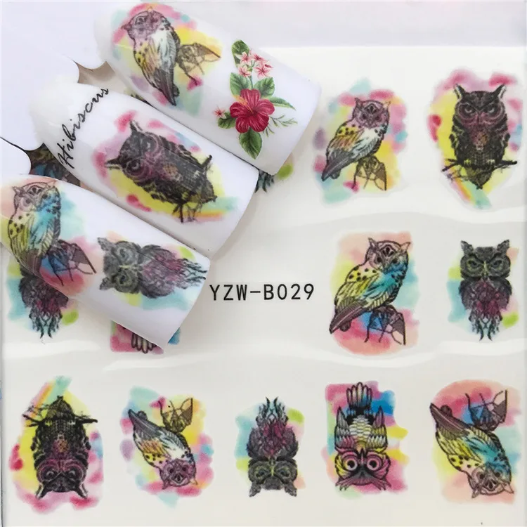 Наклейки для ногтей художественные украшения Миньоны мультфильм дети слайдер клейкие переводные наклейки для воды маникюрный лак аксессуары для лака фольга - Цвет: Многоцветный