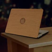 High Quality WOOD GRAIN PU Leather Laptop Cases for apple MacBook Air 11 13 for MAC Pro Retina 12 13.3 15 inch