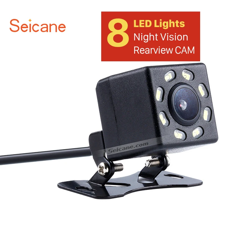 

Seicane 8 LED Display Plastic 648*488 pixels wire HD Universal Car Rearview Camera Reverse Parking Backup Monitor Kit CCD CMOS