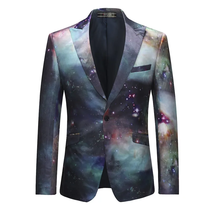 Buy YFFUSHI 2018 Fashion Design Men Suit Jacket Galaxy