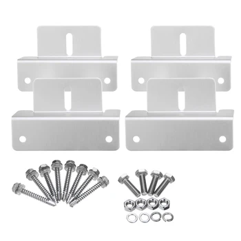 

4 pcs Z Type Solar Panel Mounting Bracket System Solar Energy Aluminum Installation Brackets