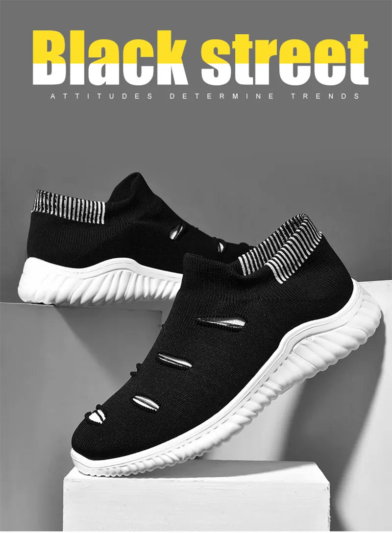 New Summer Hot Sale Man Casual Shoes Breathable Light Fashion Male Loafers Adult Outdoor Soft Non-slip Black Men Sneakers (1)