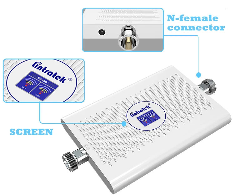 Lintratek cellular 3g 4g усилитель сигнала wcdma репитер двухдиапазонный DCS LTE 1800 UMTS 2100 усилитель повторителя сигнала+ 4g 3g антенна