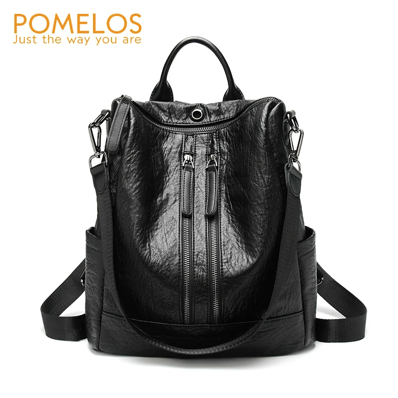 POMELOS Backpack Women 2018 Autumn New Waterproof Backpack High Quality PU Leather Back Pack Black Backpack Women Bagpack Woman POMELOS Backpack Women 2018 Autumn New Waterproof Backpack High Quality PU Leather Back Pack Black Backpack Women Bagpack Woman