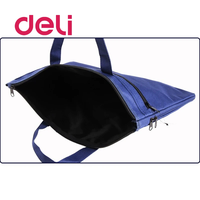 Deli 1 шт. Большой Вместительный двухслойный держатель для документов сумка на