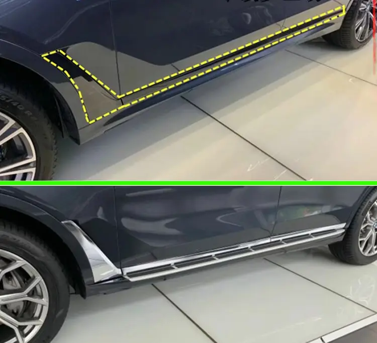Боковая дверь из нержавеющей стали для BMW X5 G05 2019 2020|Хромирование| |