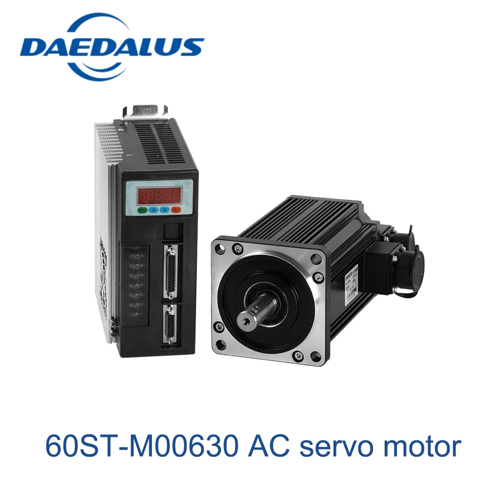 cnc Servo motor 60ST-M00630 60ST AC servo motor 0.637N.M 200W 220v 3000rpm + ac servo drive and motor cnc Servo motor 60ST-M00630 60ST AC servo motor 0.637N.M 200W 220v 3000rpm + ac servo drive and motor