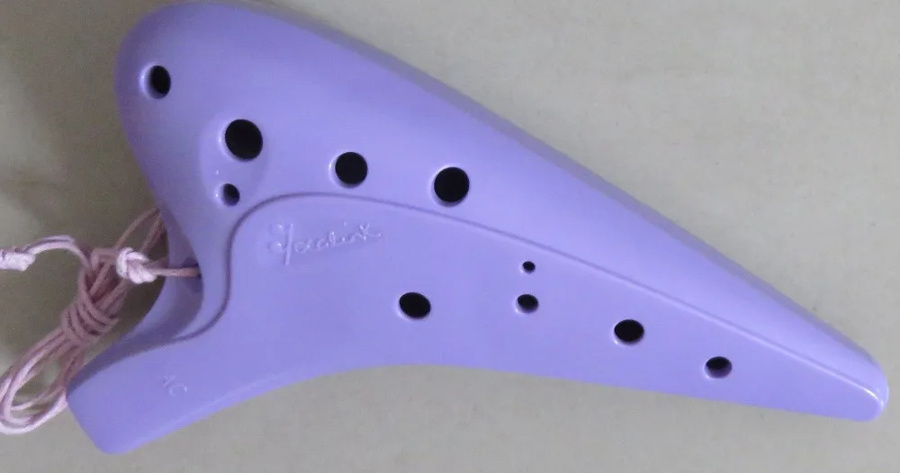 12 отверстий alto C пластиковый каучук AC ocarina flute Ocarina музыкальный инструмент
