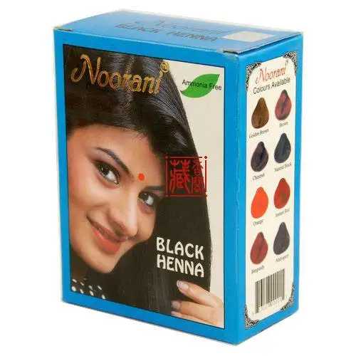 Noorani Henna Powder Natural Black Senior Natural Hair Dye In Hair