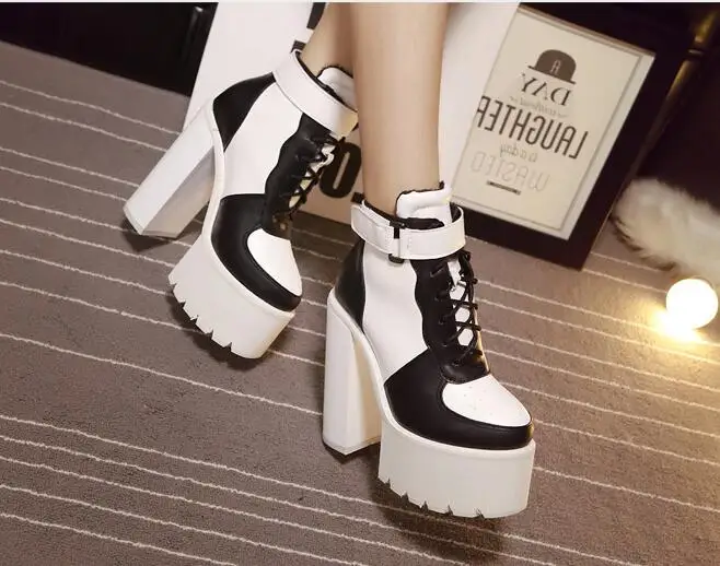 chunky heels boots (13)