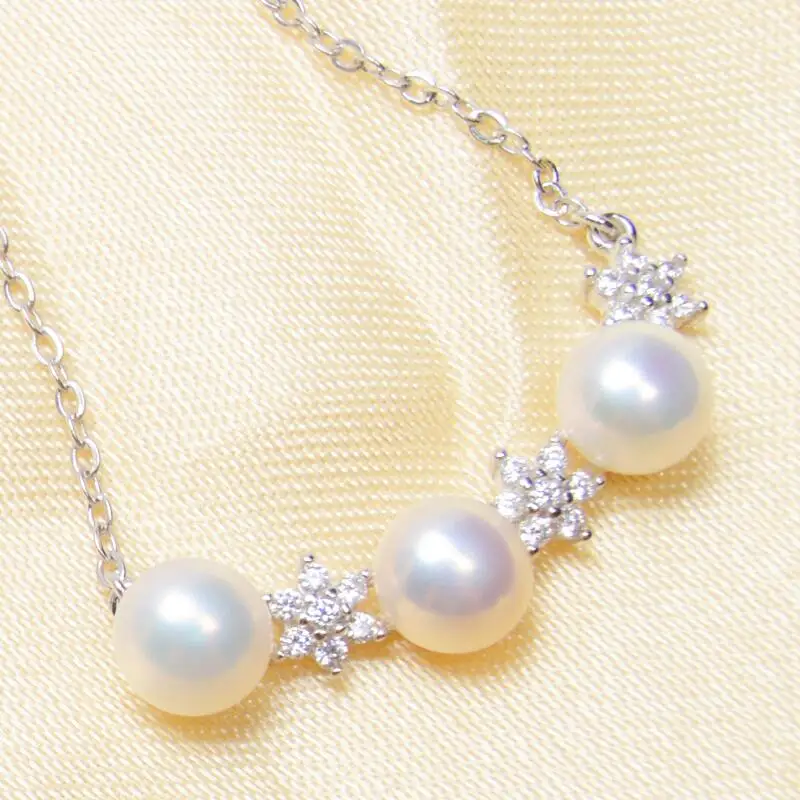 ASHIQI-Real-Natural-freshwater-pearl-necklace-women-925-sterling-silver-stars-pendant-necklace-jewelry (2)