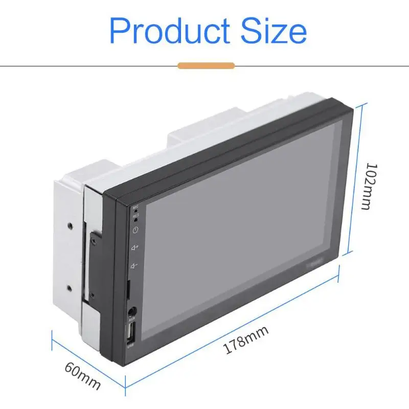 Cheap SWM 7in 2Din 1G+16G BT MP3 Player Android Car Stereo MP5 Player GPS Navi FM AM Radio Auto Audio w/ Map TF Card Slot 2 USB AUX 19