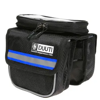 

DUUTI 19x15x5cm Bicycle Phone Holder MTB Bike Cycling Saddle Carrier Bag Pocket for iPhone 5/5S/6S/7S Touch Screen