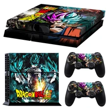 6 стилей Dragon Ball Super Son Gogu виниловая Обложка Наклейка PS4 кожа для sony playstation 4 консоль и 2 контроллера Защитная Наклейка
