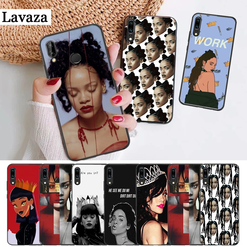 Rihanna милые обои силиконовый чехол для Huawei P8 Lite 2015 2017 P9 2016 Mimi P10 P20 Pro P Smart Z 2019 P30 |