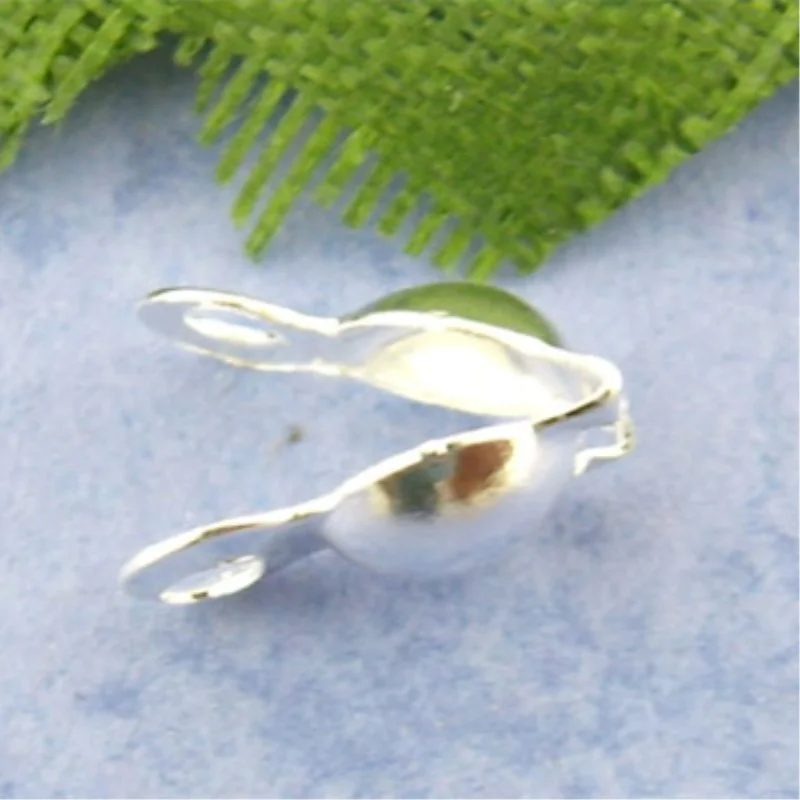 DoreenBeads 500 шт серебряный цвет Charlotte Обжимные бусины наконечник 8*4 мм(B00882), иу