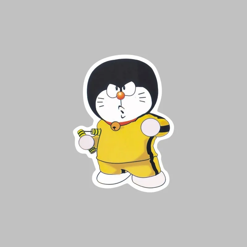

Single 1pc Waterproof Graffiti Bruce Lee Kungfu Cartoon Sticker For Laptop Trunk Skateboard Fridge Phone Decal Car-Styling Toy