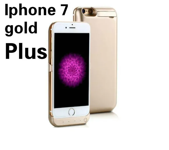 

Portable 10000mAh External Backup Power Battery Charging Case For Apple iphone 7 plus Rechargable Mobile Phone Case