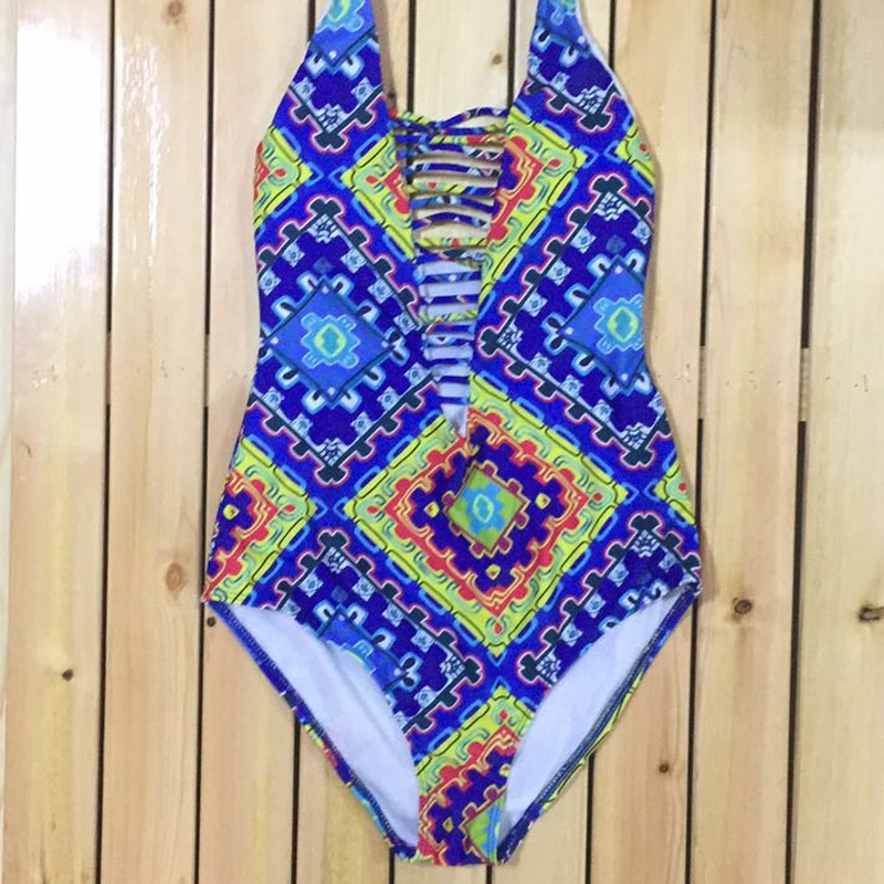 

JINYITE Swimsuit Brazilian Momokini Bikini Set print 2017 Women's swimming suit Swimwear Bandage Bandeau Bather Beachwear