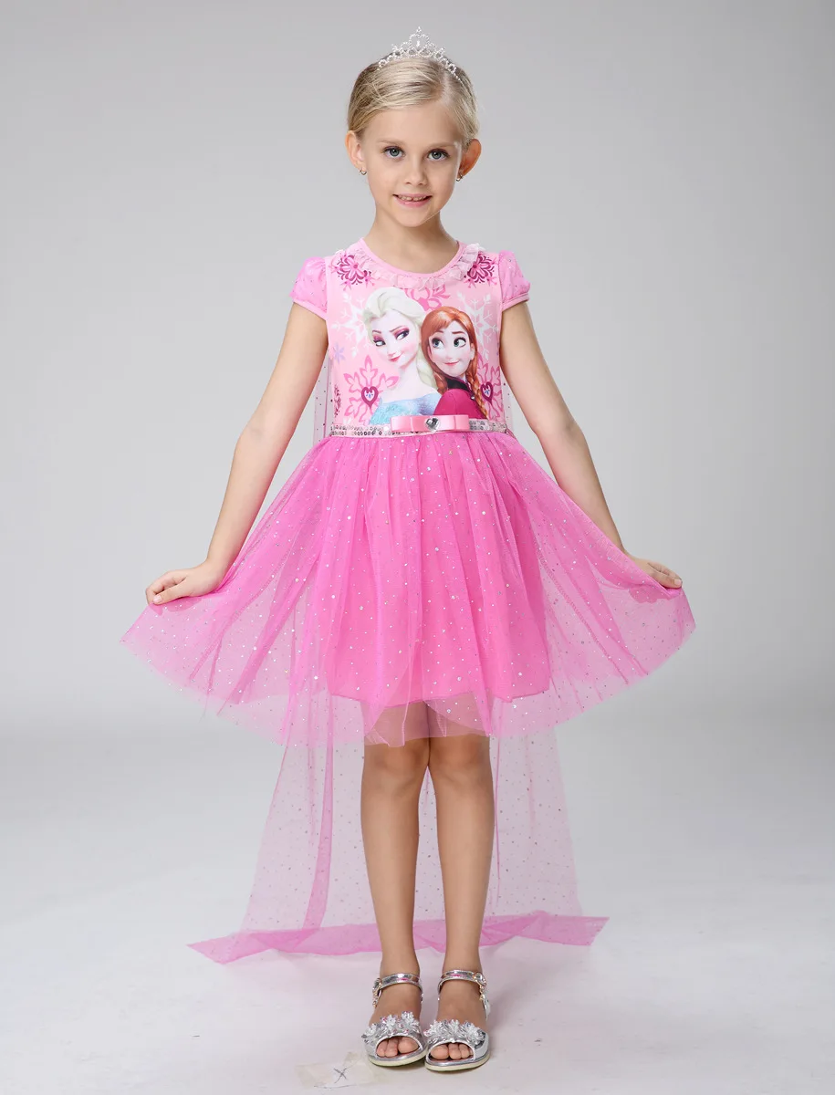 Disney Frozen новые костюмы для детей Эльза партия костюм Эльзы jurk vestido de festa fantasias infantis para menina disfraz princesa