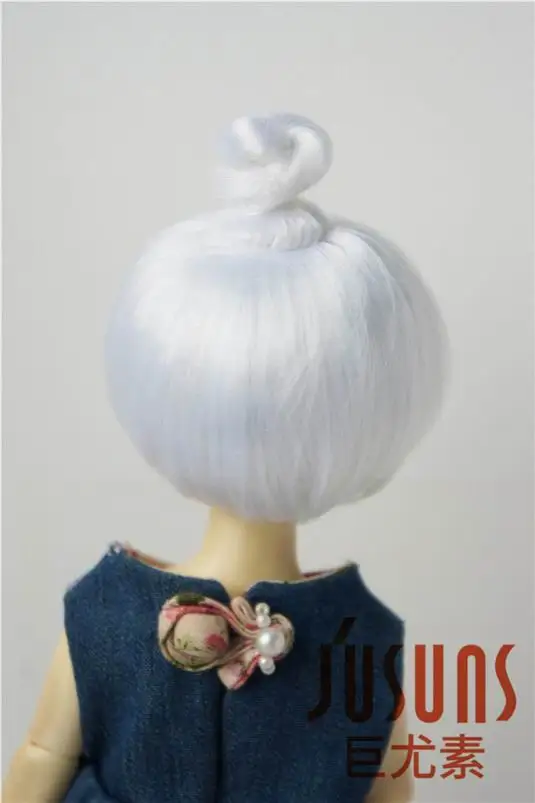 JD363 6-7 дюймов 16-18 см синтетический мохер кукольные парики 1/6 YOSD Updo BJD волосы