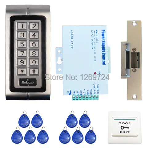 Wholesale Brand New Metal Rfid Card Keypad Door Access Control System Kit + Electric Strike Door Lock In Stock Free Shipping Wholesale Brand New Metal Rfid Card Keypad Door Access Control System Kit + Electric Strike Door Lock In Stock Free Shipping