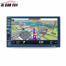 RK-7156G 7inch 2Din Car Radio Bluetooth Car Radio FM/AM/RDS Radio GPS Navigation Car Multimedia Player Mobile Phone Function 7″