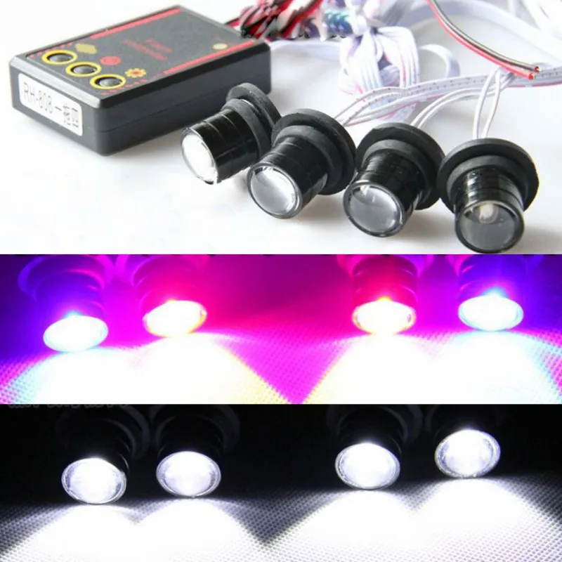 DC 12V светодиодный автомобиль мотоцикл вспышки светильник Strobe flash Предупреждение
