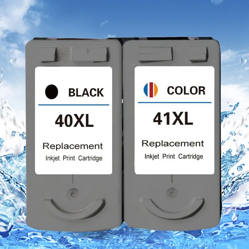 

2pcs Remanufactured PG40 CL41 Ink Cartridge for Canon PIXMA ip1600 ip1800 ip2200 MP140 printer