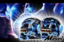 Frete grátis top abs moto motociclista capacete masei homem de ferro personalidade especial moda meio aberto rosto capacete de motocross azul