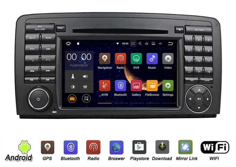 Flash Deal YESSUN Android Radio Car DVD Player For Benz R-W251 2007~2009 stereo radio multimedia GPS navigation With WIFI Bluetooth AM/FM 1
