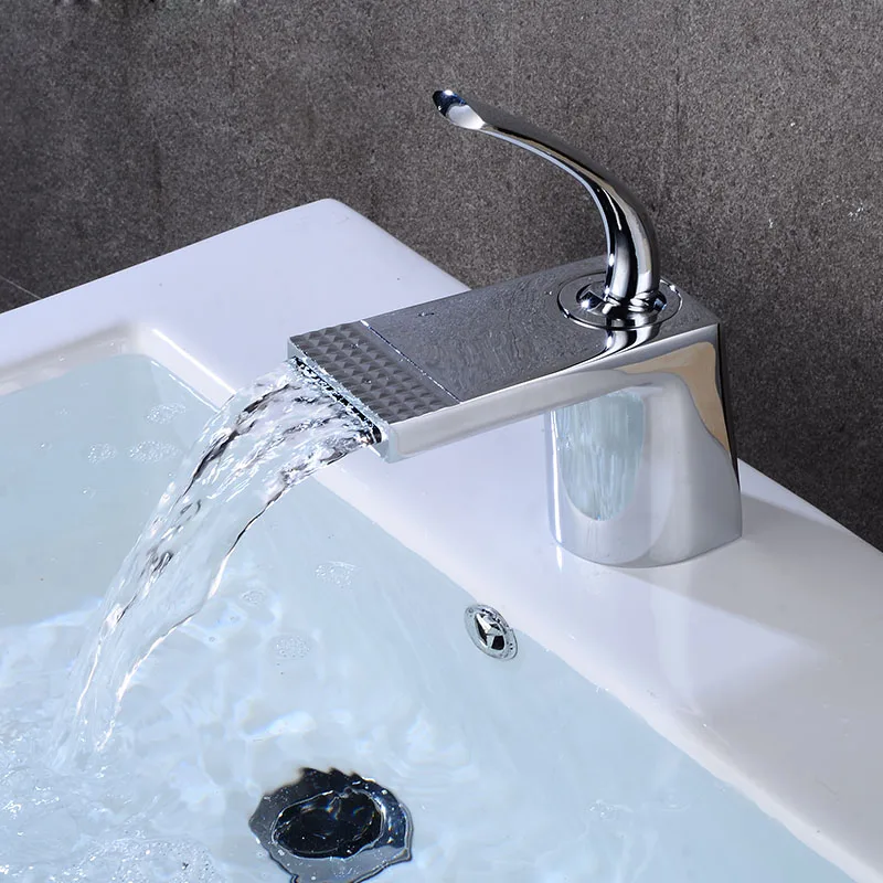 الكروم/أسود الجملة والتجزئة سطح جبل الشلال الحمام صنبور الغرور أحواض من الزجاج صنبور حوض خلاط الباردة والساخنة صنابير المياه A43