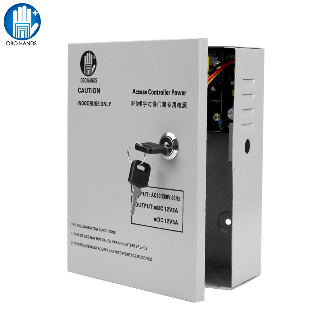 12V 5A access control system power supply box UPS back up power standby power supply for