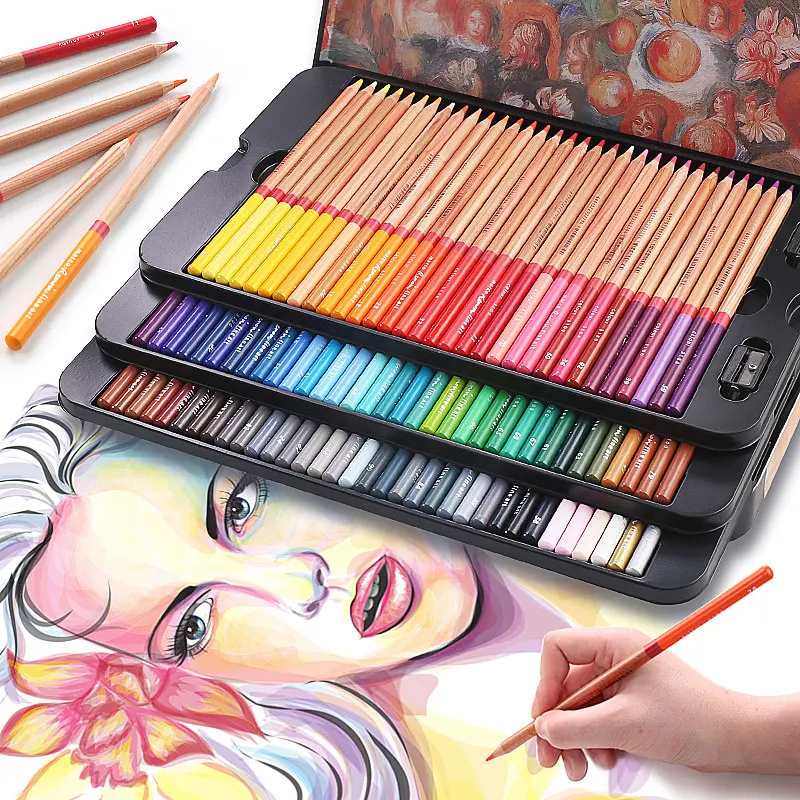 

Marco Renoir 24/36/48/72/100 Colors 3100 Art professional Oil Coloring Colored Pencils Sets