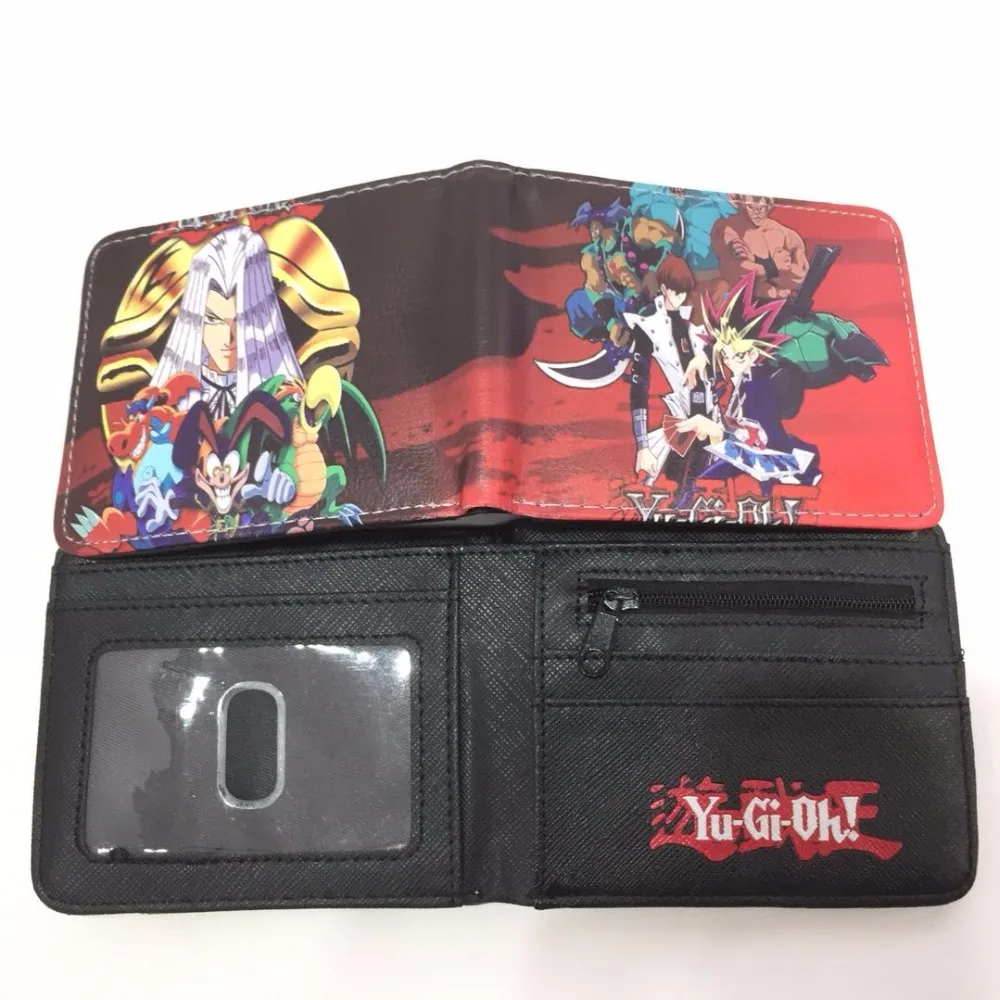 Кошелек Yu Gi Oh Дуэль монстров с логотипом двойной складной кошелек для мальчиков и