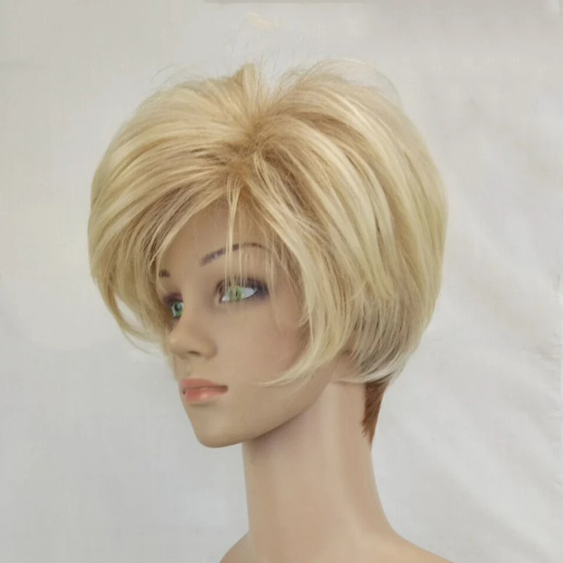 HAIRJOY синтетические волосы для женщин короткий слоистый парик прямой парик 6 цветов