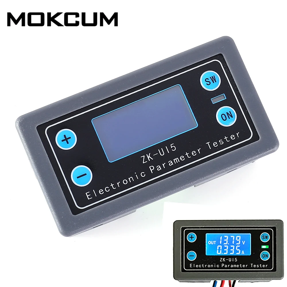 

DC Battery Capacity Tester Power Tester Discharge Timer Temperature Display Multi-function Voltage Meter LCD Voltmeter Ammeter