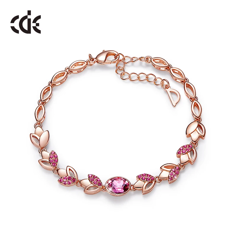 CDE женский золотой браслет ювелирные изделия украшенные кристаллами от Swarovski