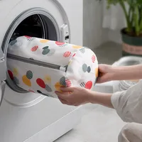 Washing Home Use Mesh Clothing Underwear Organizer Washing Bag Useful Mesh Net Bra Wash Bag zipper Laundry Bag set /mesh /kids 2